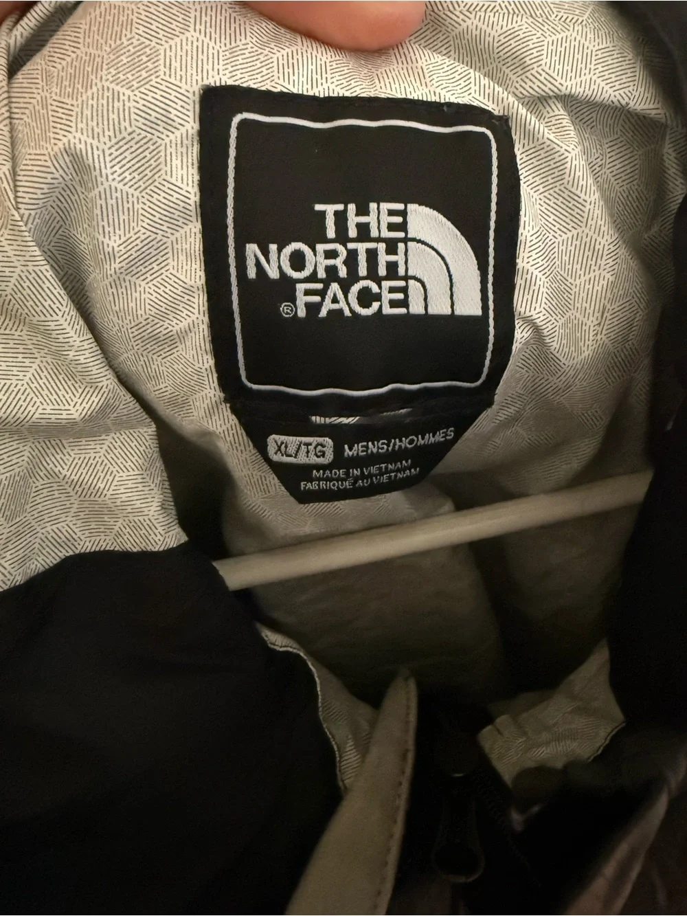 The North Face Black Hooded Rain Jacket for Men